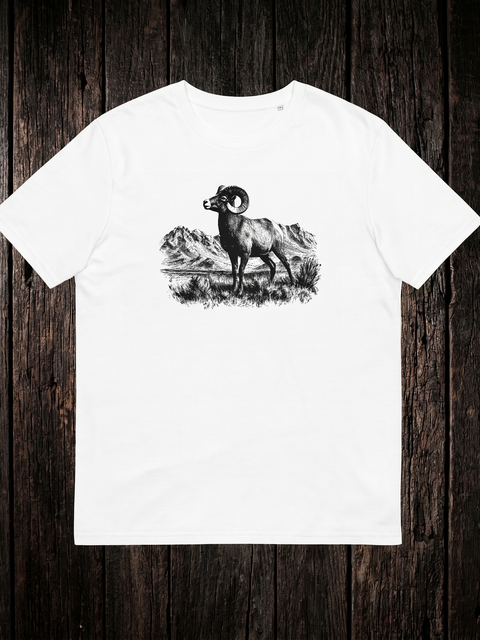 Big Horn T-Shirt back - dark wood style