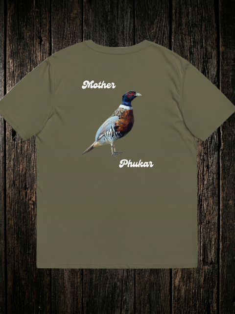 Mother Phukar T-Shirt Khaki back - dark wood style