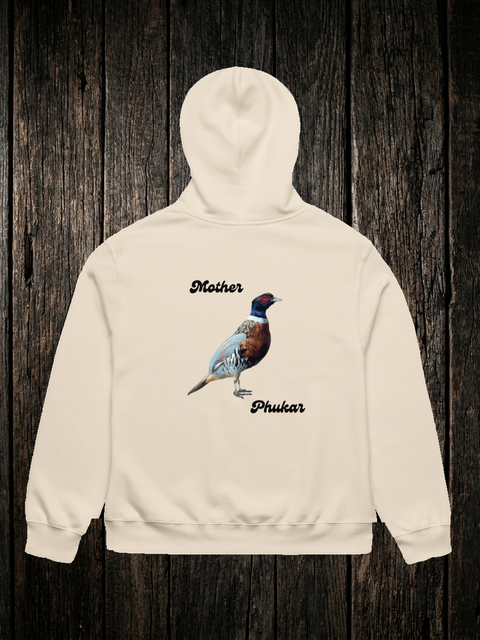 Mother Phukar Hoodie Dust back - dark wood style