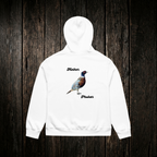 Mother Phukar Hoodie White back - dark wood style