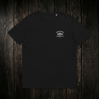 Upland Game Birds Tee Black front - dark wood style
