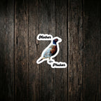 Mother Phukar Sticker on dark wood background