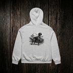 Pointer Hoodie Athletic Heather back - dark wood style