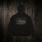 Pronghorn Hoodie back - dark wood style