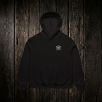 Pronghorn Hoodie front - dark wood style