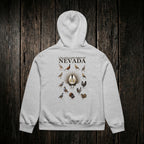 Upland Game Birds Hoodie Athletic Heather back - dark wood style