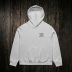 Upland Game Birds Hoodie Athletic Heather front - dark wood style
