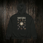 Upland Game Birds Hoodie Vintage Black back - dark wood style