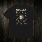 Upland Game Birds Tee Black back - dark wood style