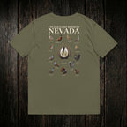 Upland Game Birds Tee Khaki back - dark wood style