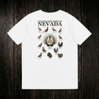 Upland Game Birds Tee White back - dark wood style